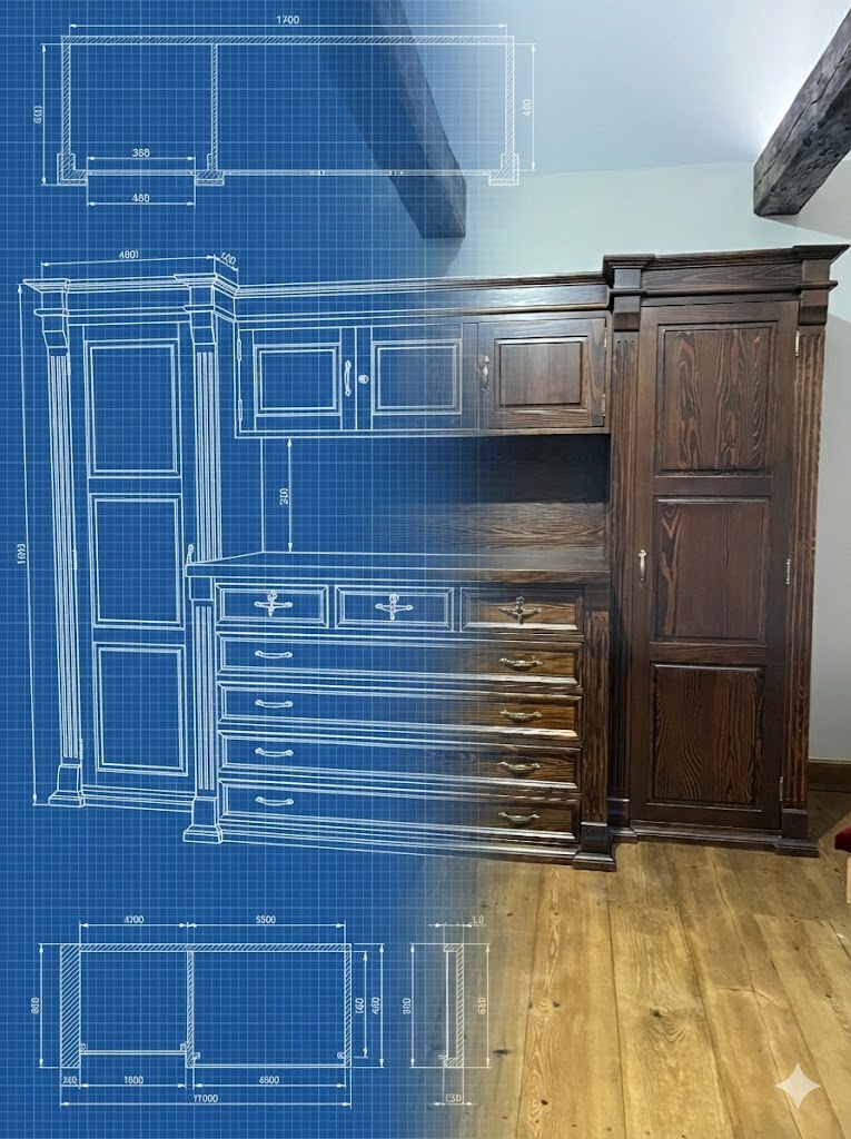 Zabudowa meblowa - projekt CAD i realizacja